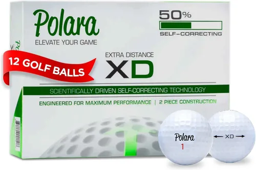 Vista 10 de Polara Self-Correcting Golf Balls – High-Performance Golf Balls with Soft Feel, Anti-Slice & Hook Correction, Exceeds USGA Limits, Dimple Design for