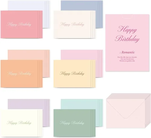 Vista 29 de Monolike Tarjeta Día a Día, 105 Luna - Mezcla de 48 mini tarjetas individuales, 24 sobres Paquete