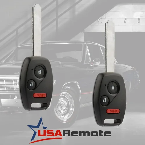 Vista 2 de Llavero compatible con Honda Pilot 2005, 2006, 2007, 2008, llave remota de entrada sin llave (CWTWB1U545) con instrucciones, juego de 2