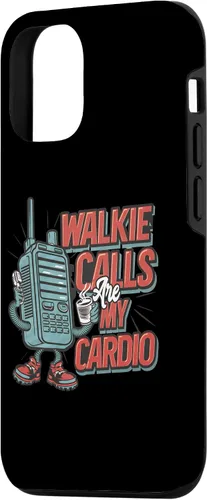 Vista 2 de Funda para profesor de educación especial retro para iPhone 15 Walkie Calls Are My Cardio