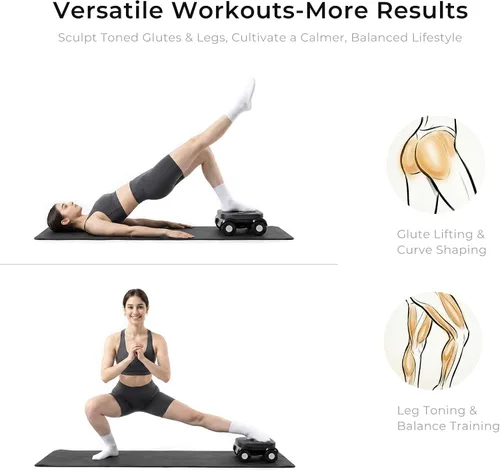 Vista 7 de EAST MOUNT Rueda de rodillo abdominal – Rodillo abdominal con soporte de codo para entrenamiento de núcleo, grasa del vientre, rueda abdominal