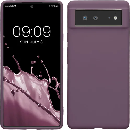 Vista 18 de kwmobile Funda compatible con Google Pixel 6 - Funda protectora de silicona TPU suave y delgada - Piedra antigua