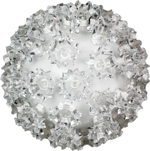 Vista 2 de Novelty Lights - Esfera de estrella de luz LED de 6 pulgadas con 50 luces, 100% verdadero parpadeo blanco cálido, bola de ornamento, cable
