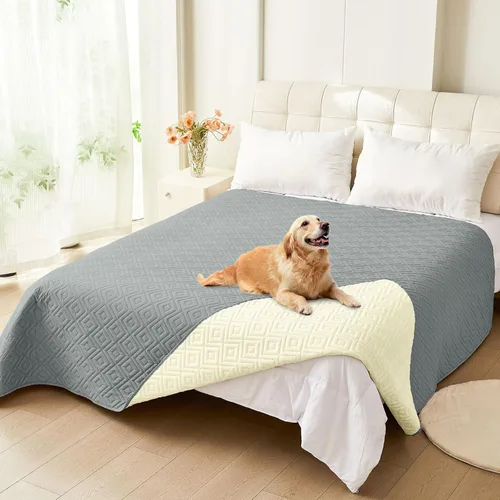 Vista 63 de hyha Manta impermeable para perros, funda suave para cama de perro, mantas para mascotas, funda impermeable para sofá y sillón para perros lavable