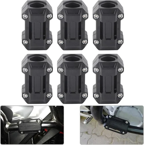 Vista 3 de Estink Bloque de parachoques para motor de motocicleta, 3 pares, negro, trasero inferior, apto para R1200GS R1150GS R1100GS F800GS F650GS F700GS