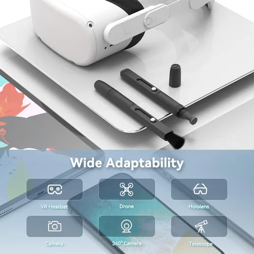 Vista 6 de Lápiz de limpieza de lentes compatible con MetaOculus Quest 12Pro lente óptica de polvo y limpieza de huellas dactilares para HTC VivePro índice