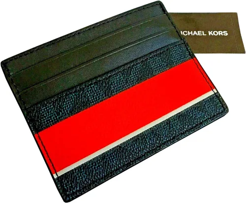 Vista 2 de Michael Kors Jet Set Mens raya titular cartera alta tarjeta caso