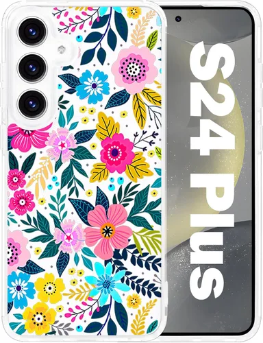 Vista 29 de Funda magnética para Samsung Galaxy S22 Ultra Flower, compatible con MagSafe, patrón floral transparente a prueba de golpes, parte trasera