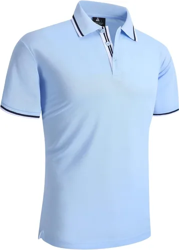 Vista 2 de ZITY Camiseta polo de manga corta para hombre para golf tenis