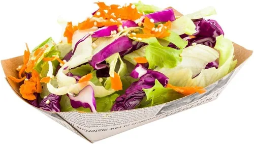 Vista 9 de Restaurantware Bio Tek - Botes de comida de 2 onzas, 50 bandejas de papel desechables para alimentos, de papel negro, resistentes a la grasa
