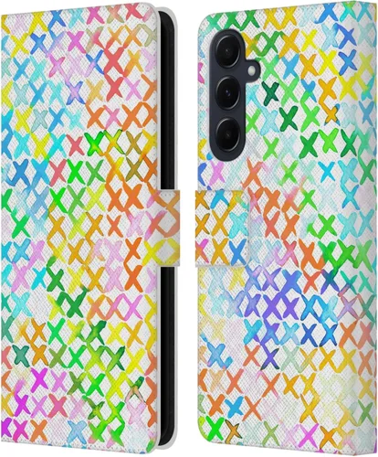 Vista 67 de Head Case Designs Officially Licensed Ninola Brushstrokes Multi Colorful Leather Wallet Case Compatible with Samsung Galaxy A07 4G