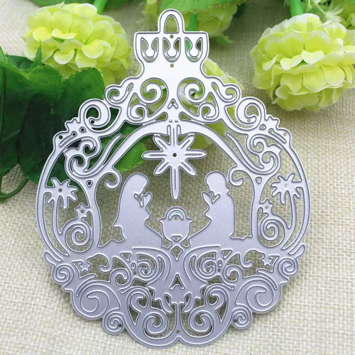 Vista 3 de Troqueles metálicos de corte de oración de Pascua, 1 unidad, plantillas de metal en relieve de oración de Pascua para álbumes de recortes, álbum