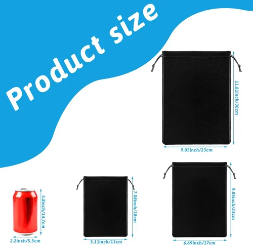 Vista 2 de Junkin 18 bolsas de almacenamiento de juguetes para adultos, bolsa con cordón, organizador de juguetes ajustable, bolsas de regalo, bolsa plegable