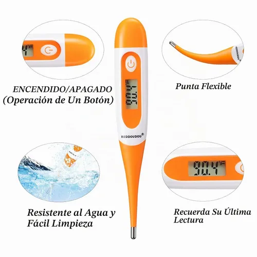 Vista 7 de Termómetro digital para mascotas para detección precisa de fiebre, adecuado para gatos, perros, caballos, veterinarios, termómetro impermeable