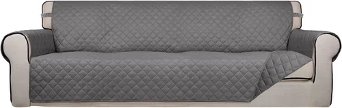 Vista 98 de PureFit - Funda de sofá acolchada reversible, protector de muebles impermeable, funda de sofá lavable con espuma antideslizante y correas elásticas