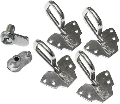 Vista 6 de Alforja de apertura de motocicleta con cierre de un solo toque, bisagra de cubierta de hardware para Harley Touring modelos 2014-2019 Kit