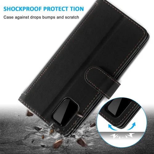Vista 7 de UEEBAI Funda tipo cartera para Samsung Galaxy S22 5G, Retro 9 ranuras para tarjetero, bolsillo con cremallera, cierre magnético, función atril