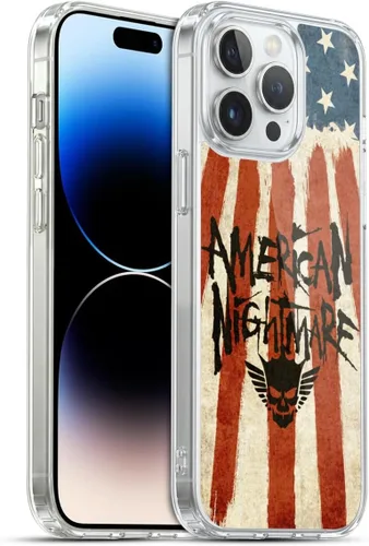 Vista 87 de Head Case Designs Funda de gel suave con licencia oficial de la WWE American Nightmare Flag Cody Rhodes Graphics compatible con Apple iPhone 7