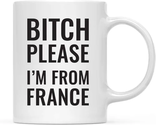 Vista 11 de Andaz Press Taza de café de 11 onzas, regalo de broma, Bitch Please I'm from Alabama, paquete de 1, incluye caja de regalo, divertidas ideas