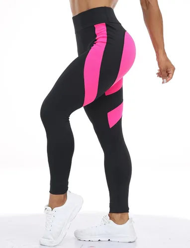 Vista 6 de SEASUM - Leggings de yoga para mujer, con retazos en forma de corazón y cintura alta, para entrenamiento, acondicionamiento físico, gimnasio