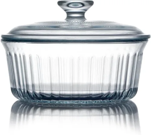 Vista 12 de NUTRIUPS Cacerola de vidrio ovalada de 1.9QT con tapa de vidrio, vidrio borosilicato, cacerola ovalada para horno, plato de hornear con tapa