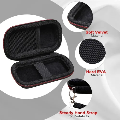 Vista 3 de LTGEM - Funda compatible con grabadora de voz digital activada por voz (interior: 4.1 x 2.1 x 0.7 pulgadas), color negro