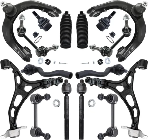 Vista 13 de Detroit Axle - Kit de suspensión frontal de 15 piezas para Jeep Grand Cherokee 99-04 1999 2000 2001 2002 2003 2004, brazos de control superior e
