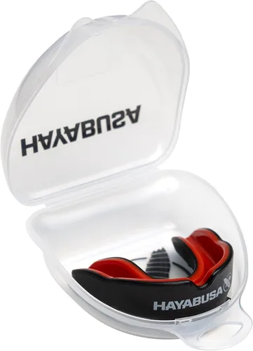 Vista 16 de Hayabusa Combat Sports - Protector bucal para jóvenes, niños y adultos, viene con funda, color negro/dorado, juvenil