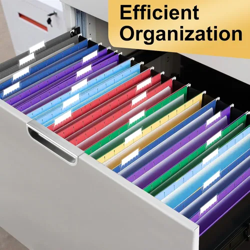 Vista 5 de Carpetas Colgantes para Archivos, Paquete de 30 Carpetas Colgantes Tamaño Carta con Pestañas, Mantente Organizado para tu Hogar y Oficina