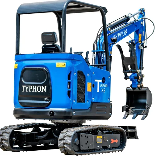 Vista 5 de TYPHON Mini excavador de la tormenta del terror X2 motor diesel 24.4-24.8HP de la excavadora de la zanja de 2,5 toneladas EPA