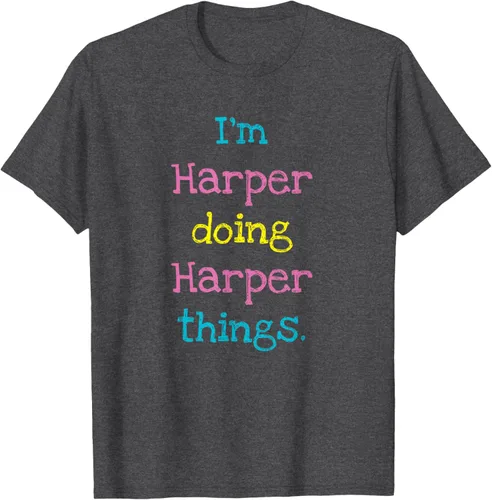 Vista 39 de Harper - Camiseta de regalo para niños con texto personalizado
