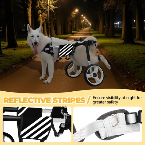 Vista 12 de Large Dog Wheelchair for Back Legs with Multi-Function Pet Lift, Wheelchair for Dogs Thickened, Adjustable Back Leg Dog Wheel Chair, Dosg Carts with