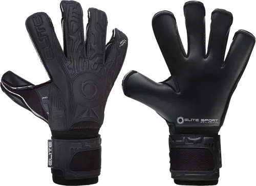 Vista 4 de ELITE SPORT - Guantes de portero para adultos, lomo de dedos extraíbles, guantes de portero de nivel profesional para agarre y control superiores