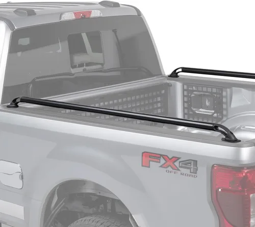 Vista 2 de Putco 88856 Rieles laterales negros para casillero, rieles de caja de camioneta color negro mate de primera calidad, se adapta a Chevrolet Silverado