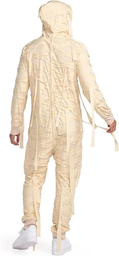 Vista 2 de Tipsy Elves Men's Mummy Halloween Costume - Movie Monster Jumpsuit