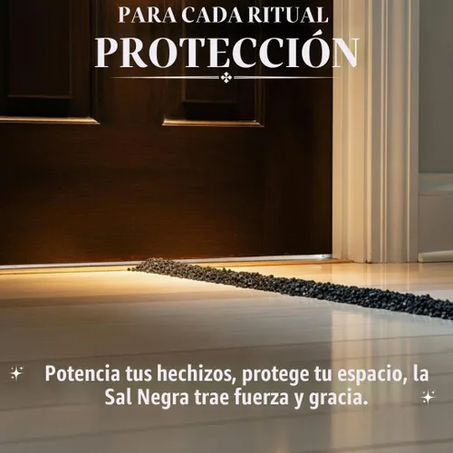 Vista 5 de Sal negra para rituales y hechizos de protección de Wicca, 1 oz