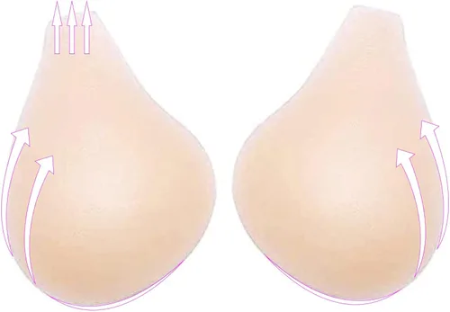 Vista 7 de Sujetador adhesivo para mujer, con cinta de silicona de alta calidad, para levantamiento de senos, sujetador adhesivo ABC, talla única