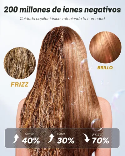 Vista 6 de Secador de pelo de viaje de doble voltaje, mini secadora de alta velocidad para secado rápido, secador de pelo iónico con difusor de regalo
