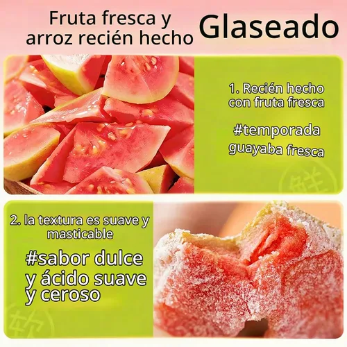 Vista 5 de Rebanadas rojas secas 10.58 oz*1, bocados secos de la guayaba de la guayaba