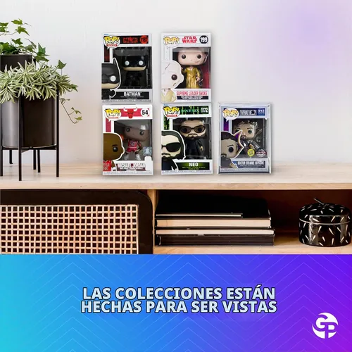 Vista 7 de 1 Estuche de protección de plástico duro transparente premium para figuras Funko Pop de 4 pulgadas, hecho en EE. UU., Estuches de exhibición
