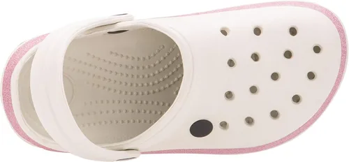 Vista 4 de Olivia Miller Zapatos para niños, Pink Skies Collide Glitter Slip-On Niñas Zuecos Plataforma Slide Sandalias
