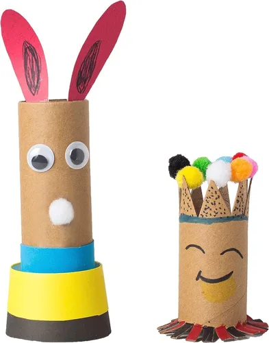 Vista 7 de Paquete de 120 tubos de cartón grueso para manualidades, rollos de manualidades, tubos redondos de cartón, tubos de manualidades, rollos de papel