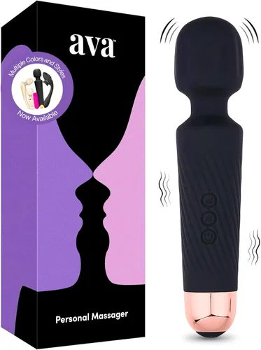 Vista 13 de Ava Vibrador de varita sexual [vibrador estimulador de clítoris] Vibrador para mujer Juguete sexual Regalos para mujeres 20 patrones y 8