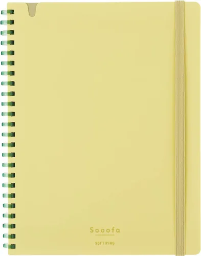 Vista 17 de KOKUYO Sooofa - Cuaderno gráfico de 7.2 x 5.5 pulgadas, cuaderno de anillo suave para mujer, cuadrícula de 0.157 in, 80 hojas perforadas, negro
