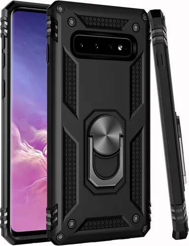 Vista 27 de LUMARKE Funda para Galaxy S8, pasa 16 pies, probada contra caídas con soporte de anillo magnético, compatible con soporte de montaje de automóvil