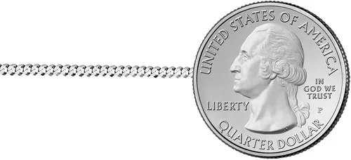 Vista 3 de Savlano Collar de cadena de eslabones cubanos de plata de ley 925 de 0.098in para hombres y mujeres, hecho en Italia, viene en caja de regalo