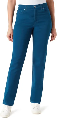 Vista 19 de Gloria Vanderbilt - Pantalones de mezclilla Amanda clásicos de tiro alto y pierna cónica petite para mujer Begonia Bloom