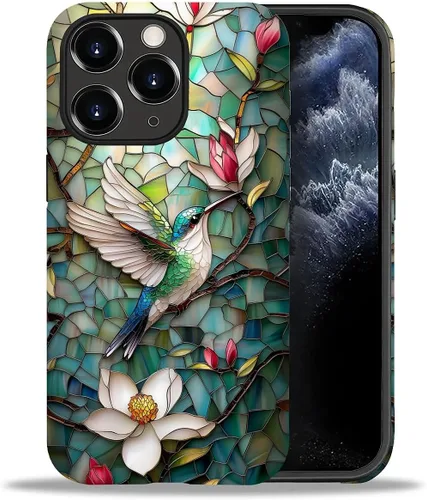 Vista 56 de DAIZAG Funda compatible con iPhone 11, hermoso color arena, patrón completo, carcasa rígida híbrida de plástico TPU + funda de protección