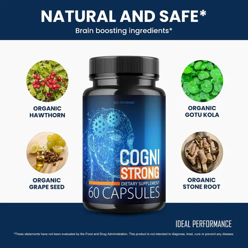 Vista 4 de IDEAL PERFORMANCE (2 unidades) Cognistrong Suplementos Cogni Strong (120 cápsulas)
