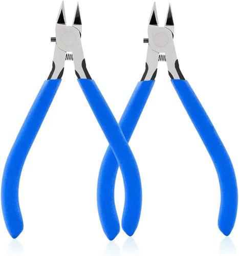 Vista 8 de Cortadores de alambre, cortadores electrónicos de aguja de 5 pulgadas, cortadores diagonales ultra afilados para manualidades, cortadores laterales